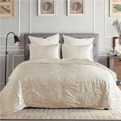 Satin Quiltade överkast